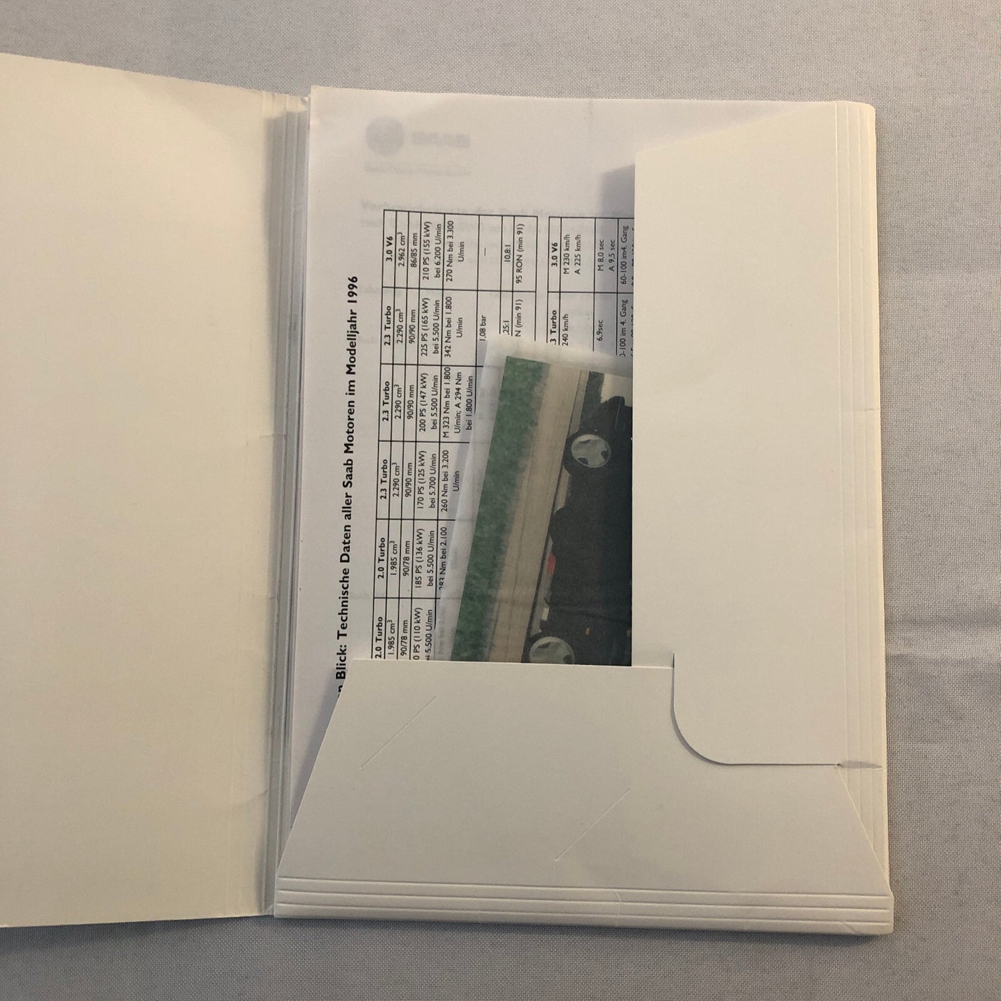 1996 Saab Car Press Kit 9000 900 Convertible Turbo GERMAN Market