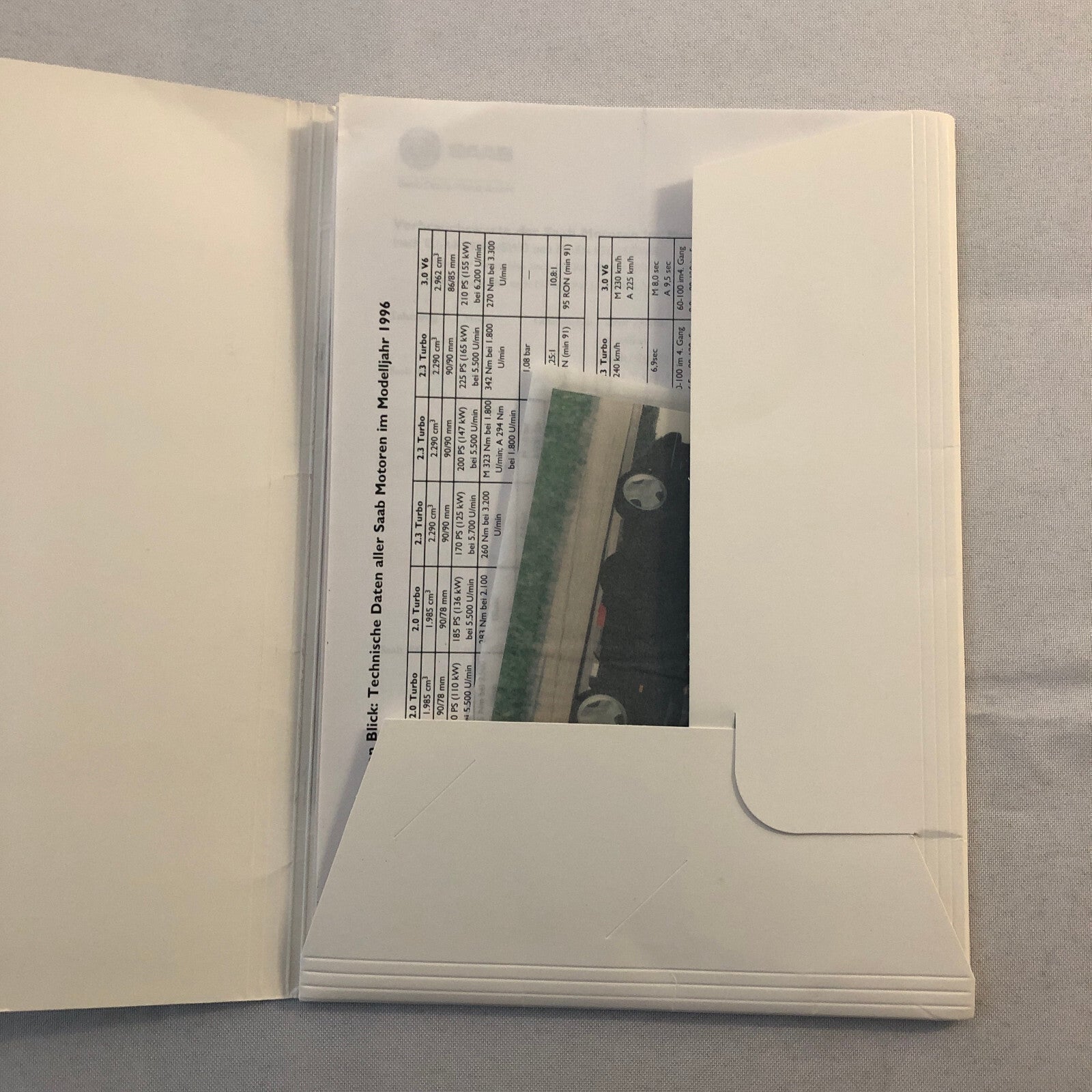 1996 Saab Car Press Kit 9000 900 Convertible Turbo GERMAN Market