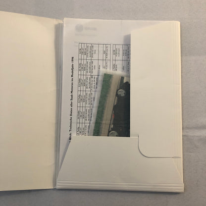 1996 Saab Car Press Kit 9000 900 Convertible Turbo GERMAN Market