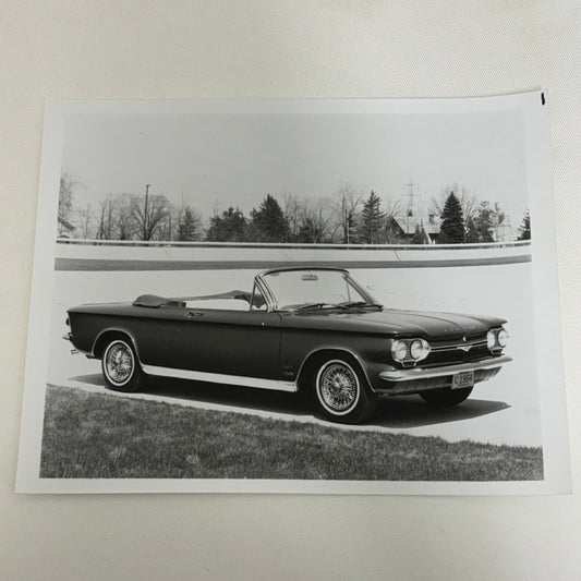 Vintage 1964 Corvair Convertible Car Photo Photograph Chevrolet Modern Print