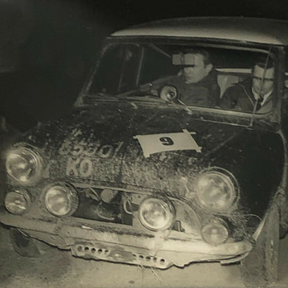 Vintage MINI Racing Car Photo Photograph Print - Rally Rallye Car ? 