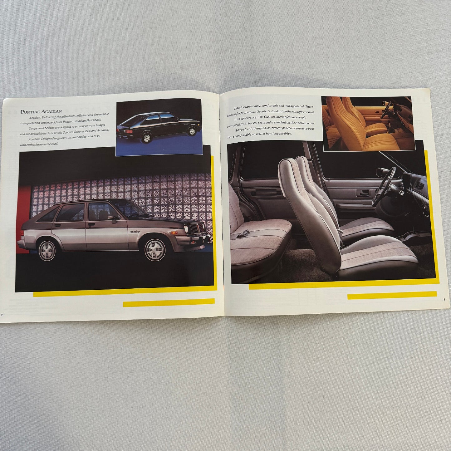 1987 Pontiac Car Sales Brochure Catalog Grand Am Acadian Sunbird Firefly