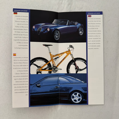 Wiesmann Car Sales Brochure Catalog Lot Wiesmann Roadster German Text