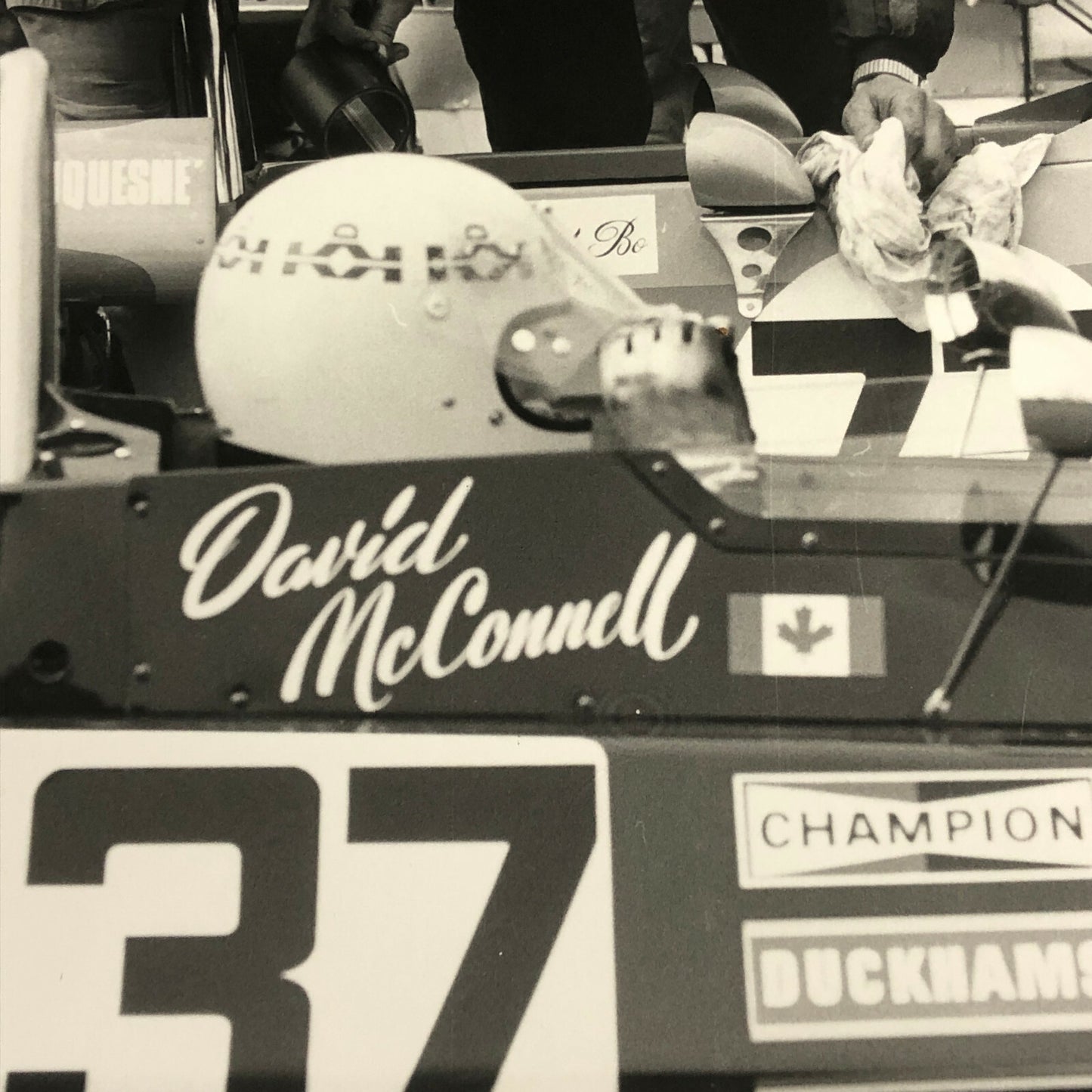 Vintage Car Racing Driver Photo Photograph Print - David McConnell Driver 