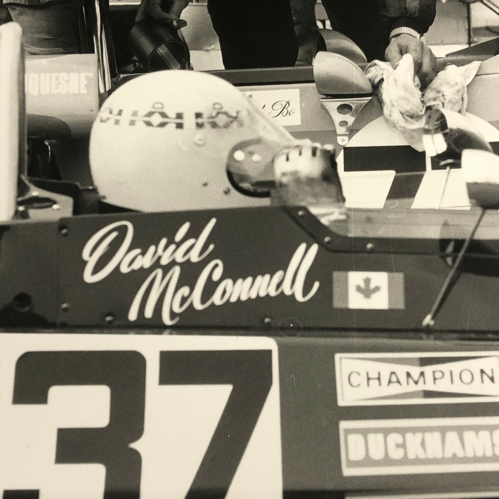 Vintage Car Racing Driver Photo Photograph Print - David McConnell Driver 