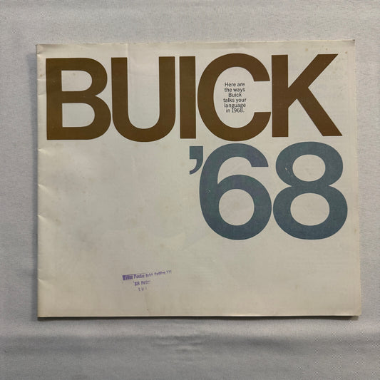 1968 Buick Sales Brochure Catalog GS400 GS350 Skylark Wildcat Electra Riviera +