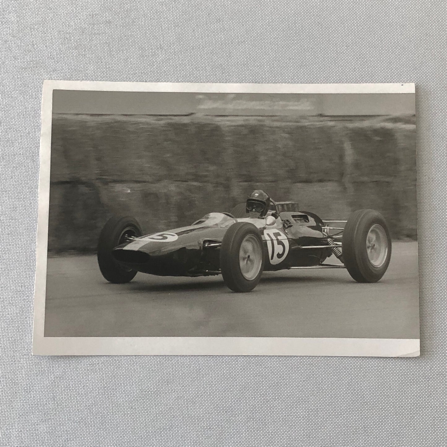 Vintage Grand Prix Racing Car Driver Photo Photograph Print