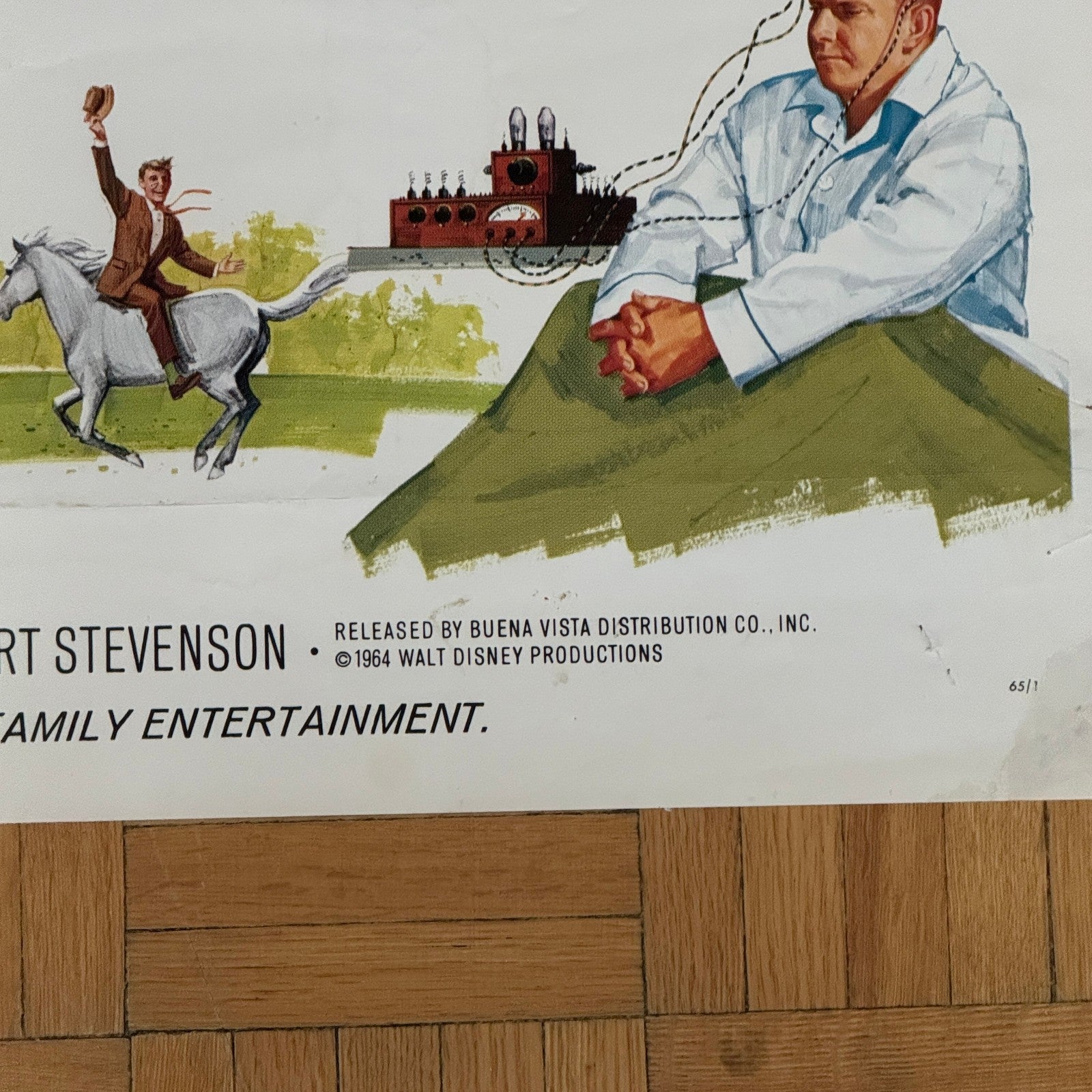 Vintage Disney Movie Poster The Monkeys Uncle 1964 Walt Disney Film