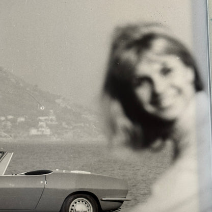 FIat 850 Spider Convertible Roadster Car Factory Press Photo Photograph Vintage