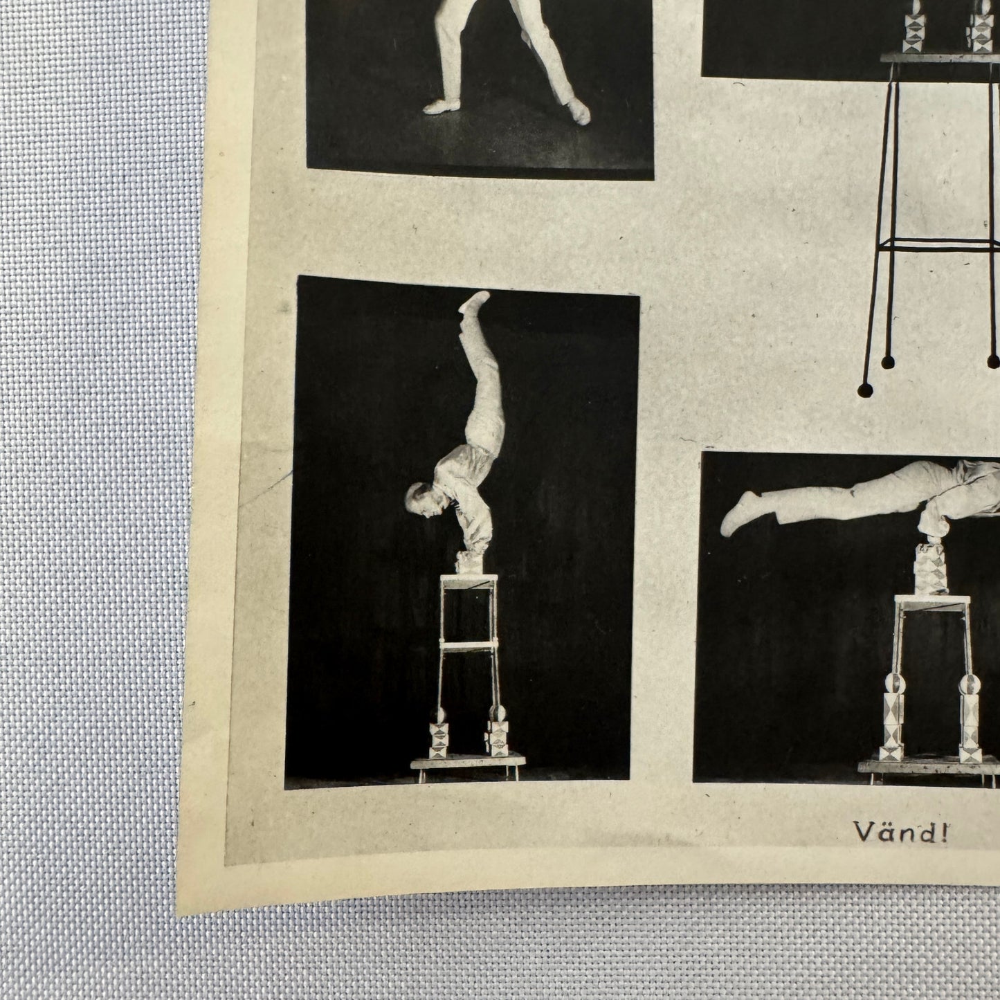 Vintage Circus Juggling Balancing Act Flyer Mrallano