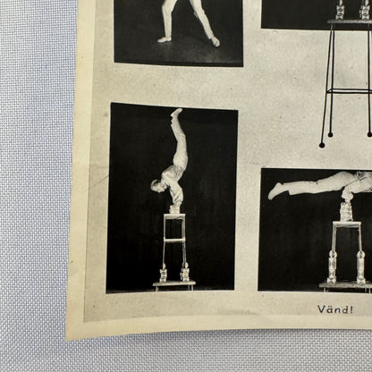 Vintage Circus Juggling Balancing Act Flyer Mrallano