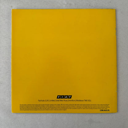 Fiat 126 Saloon and Fiat 126 DeVille Car Sales Brochure Catalog Vintage UK