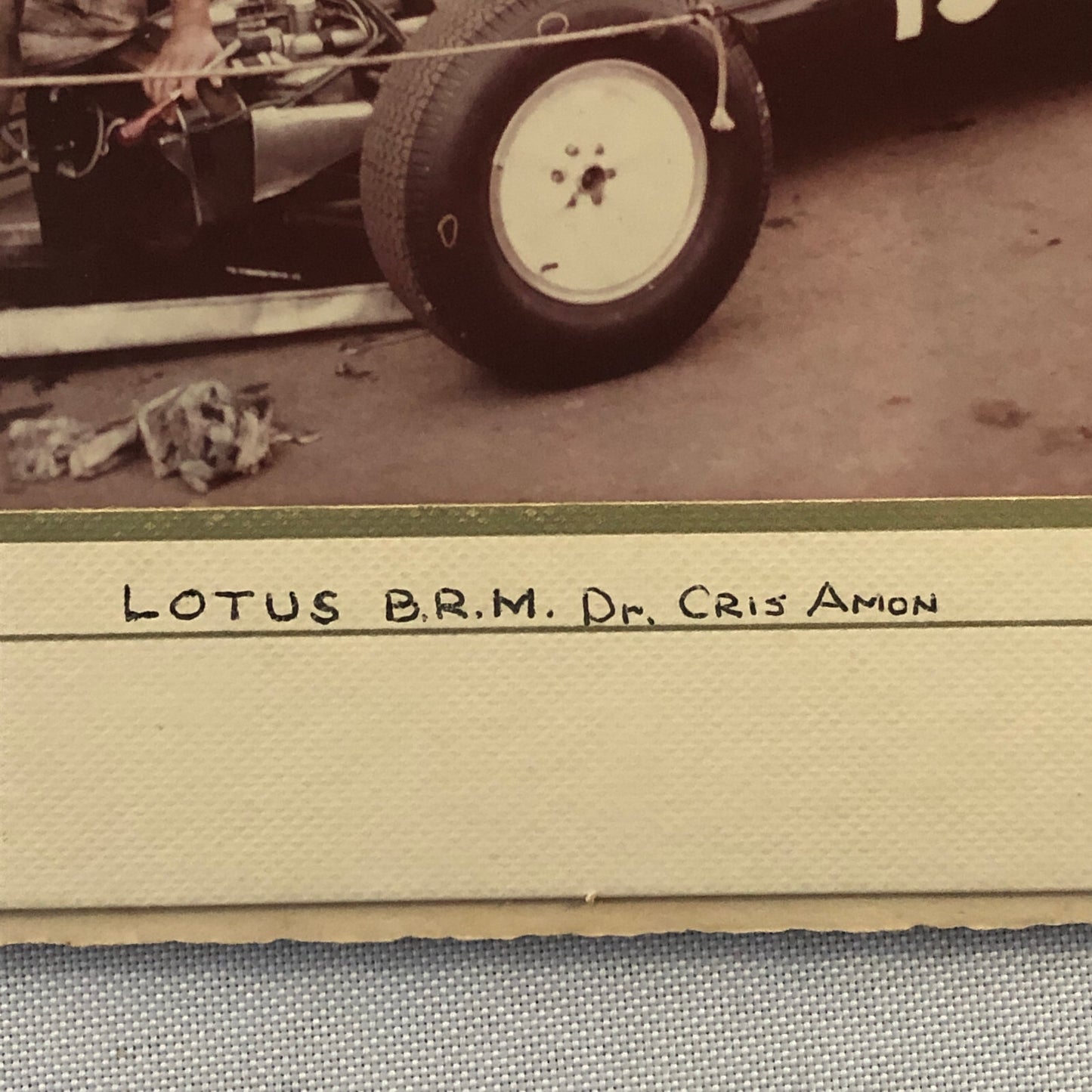 Chris Amon Lotus BRM Racing Car Vintage Photo Photograph Print