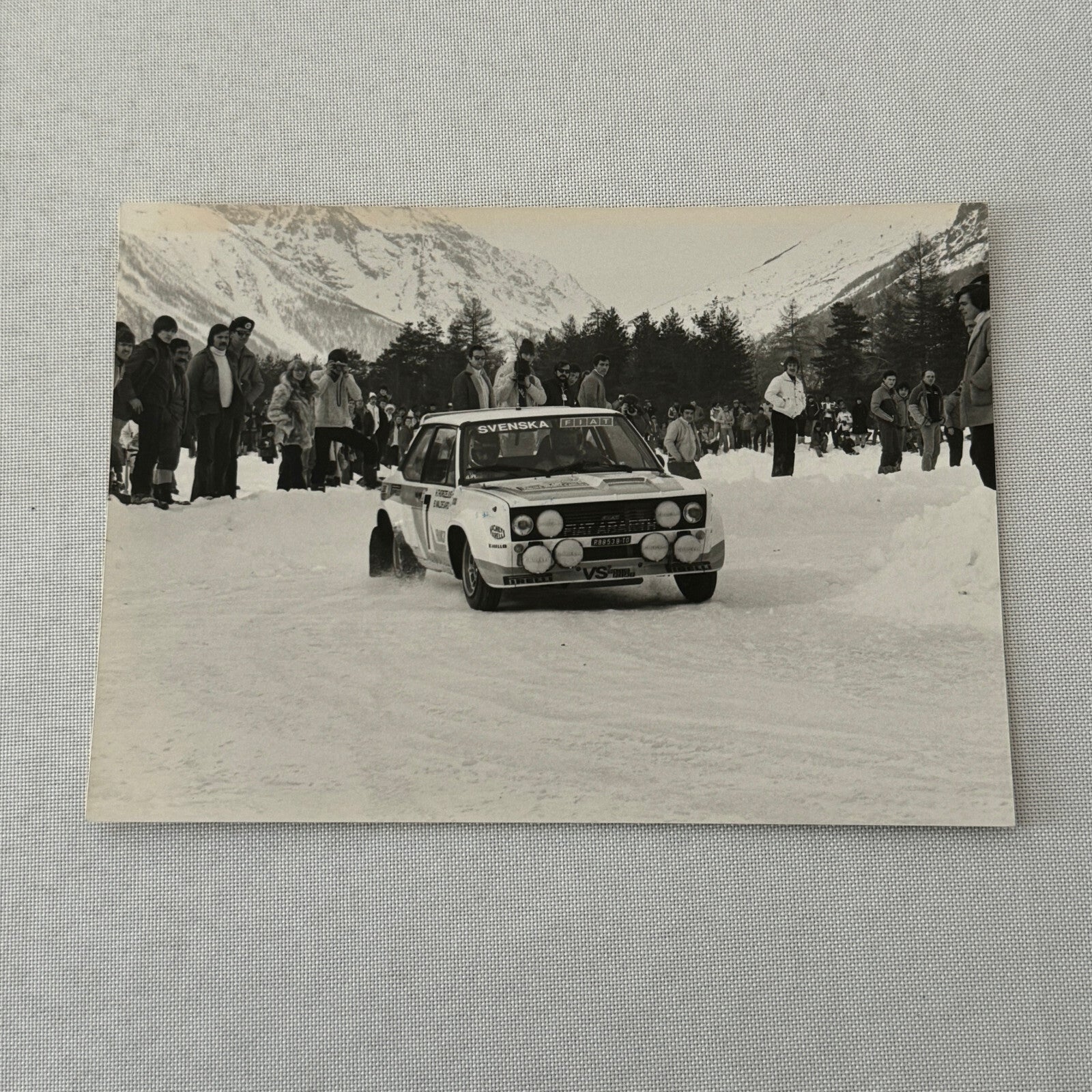 1980 Rallye Monte Carlo Press Photo Photograph DPPI Fiat 131 Abarth Car