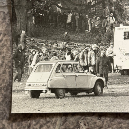1980 RAC Rally Rallye Car Racing Photo Photograph Citroen 2CV Fish & Chips Truck