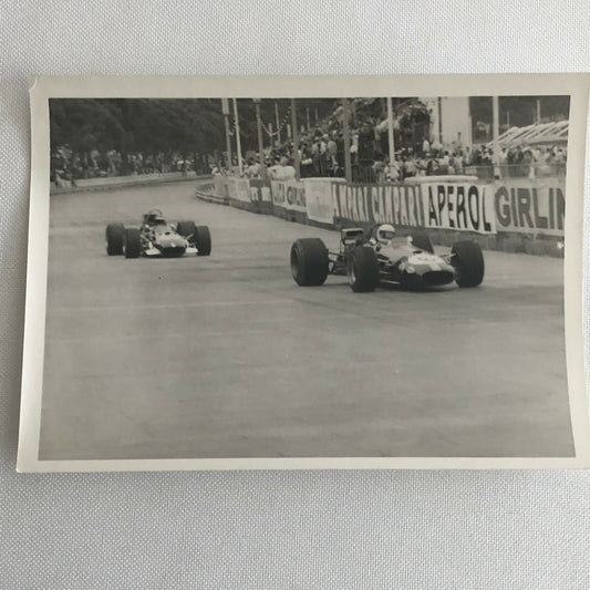 Vintage Grand Prix Racing Car Driver Photo Photograph Print