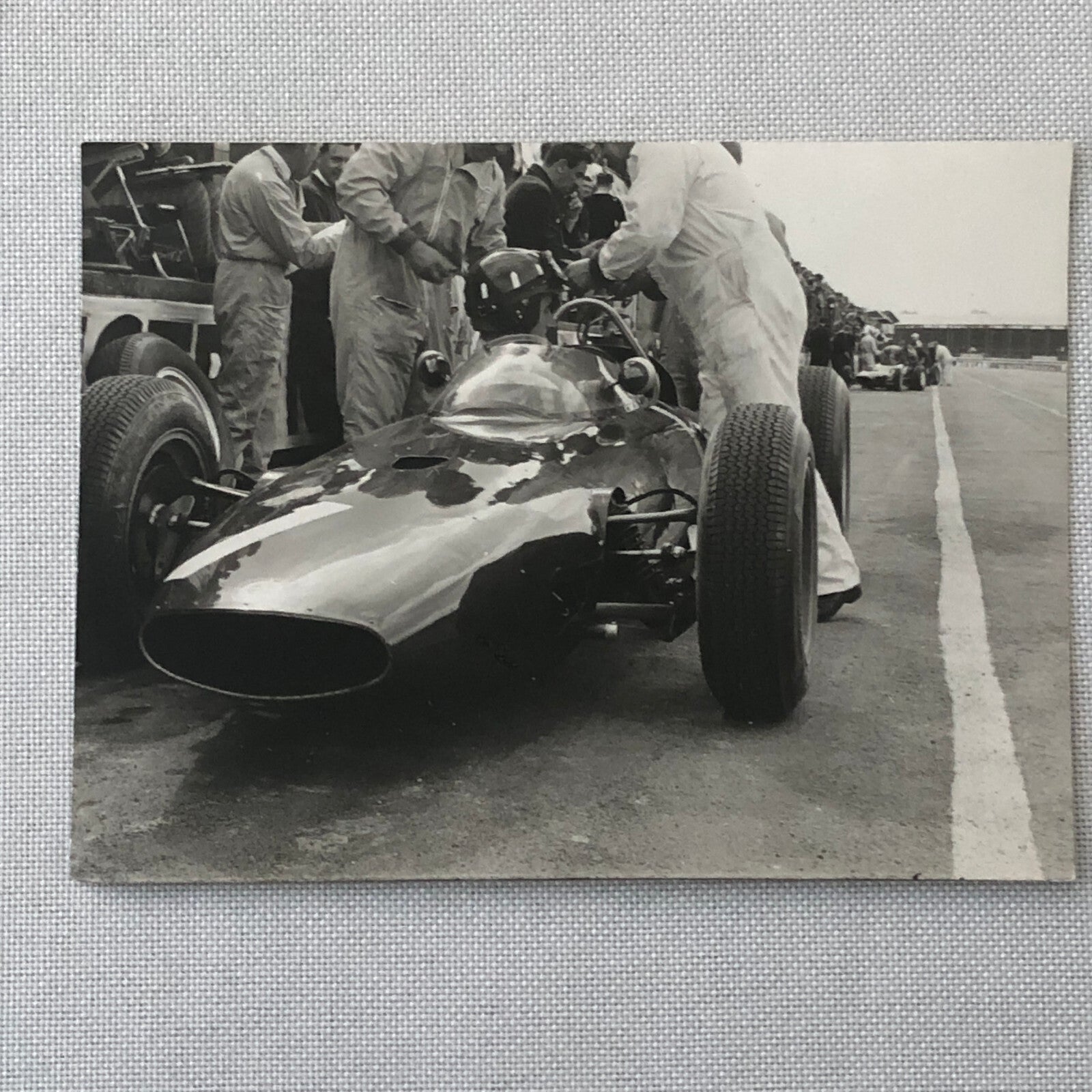 Vintage Racing Photo Photograph Graham Hill BRM Car Grand Prix