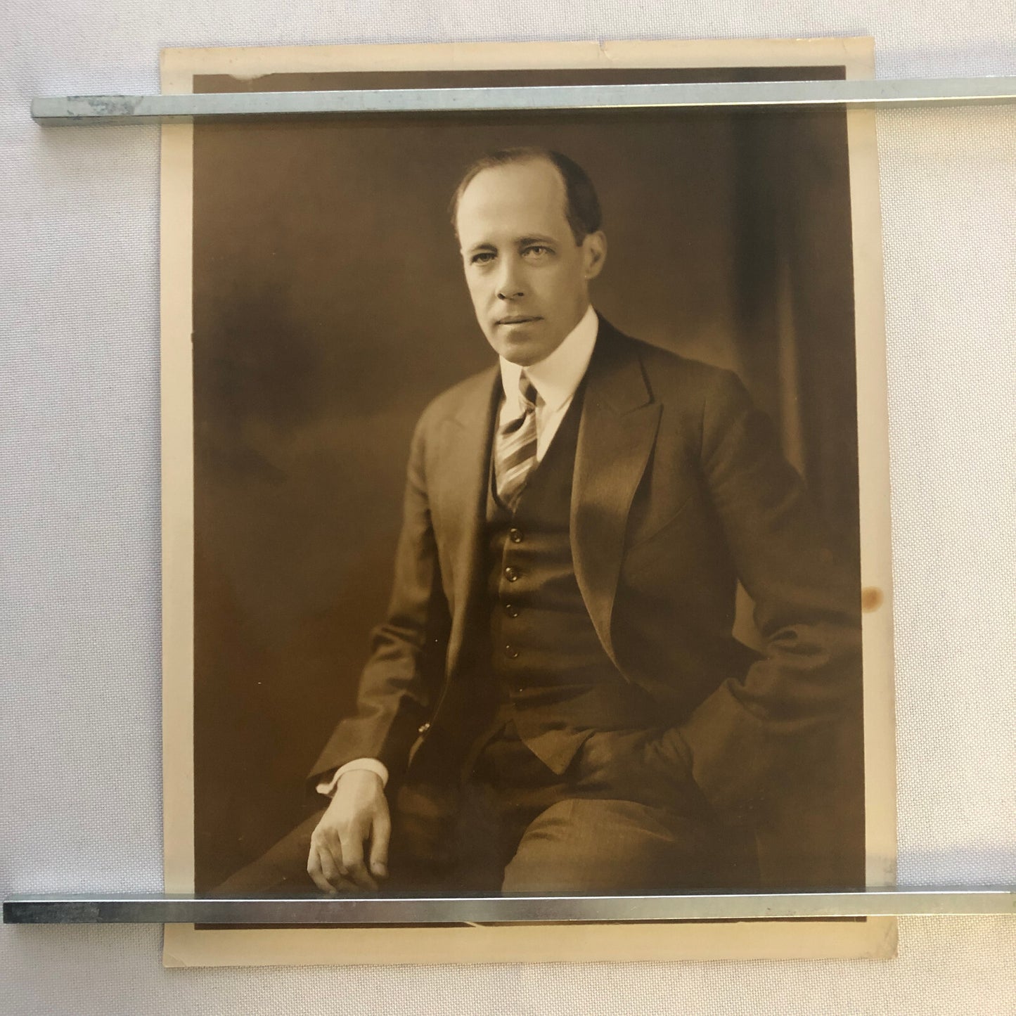 Press Photo Photograph Banker Portrait William McKee Chase National Bank Banking