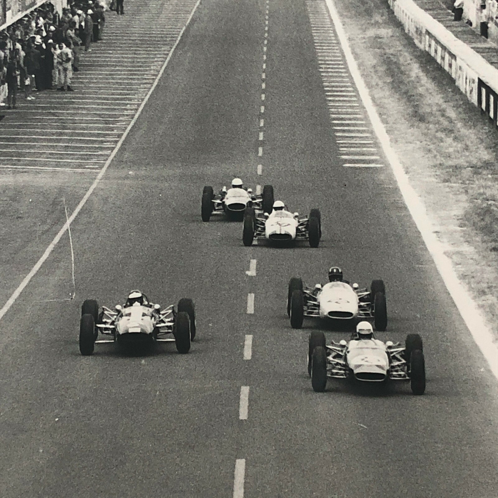 Vintage Car Racing Photo Photograph - Graham Hill Jim Clark + 