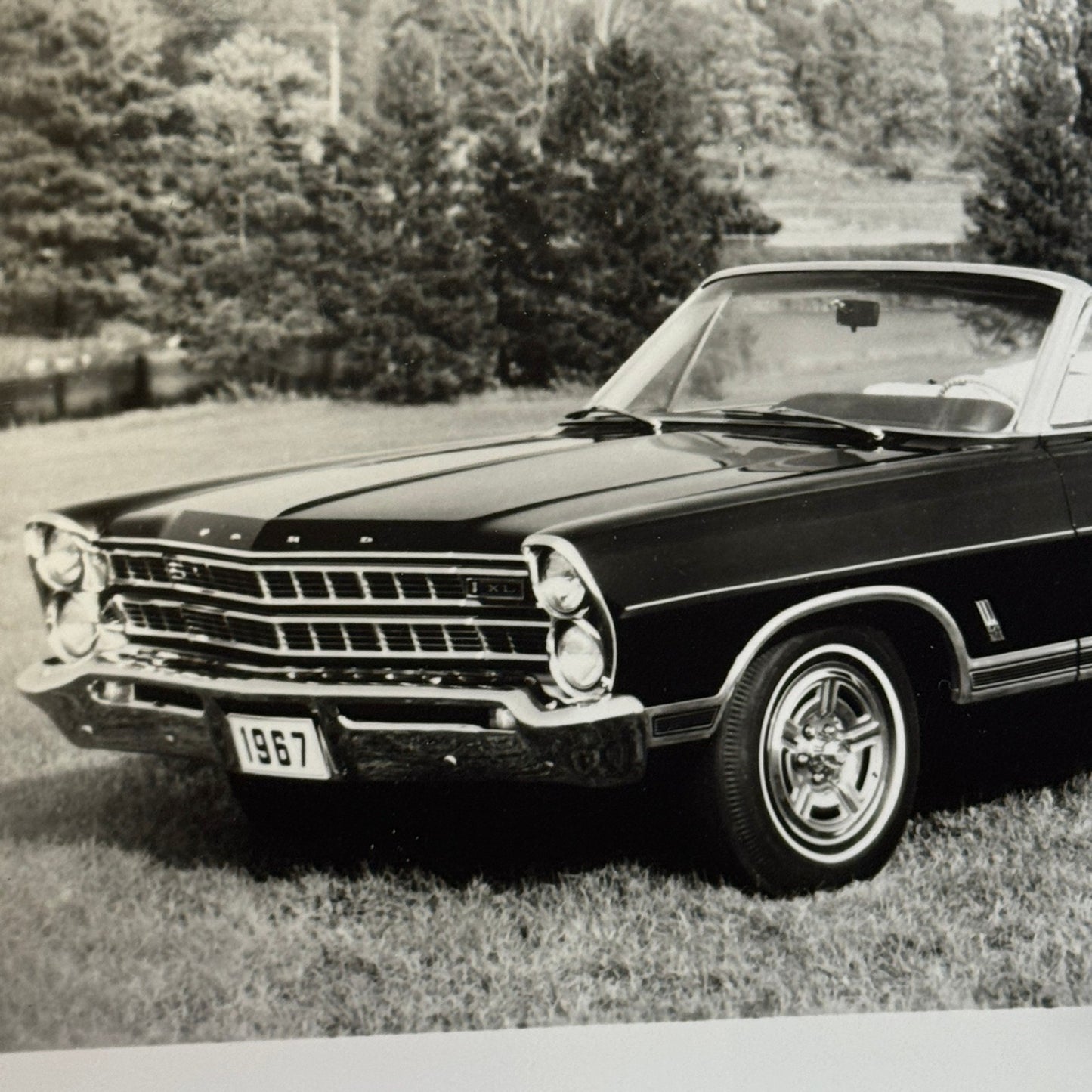 1967 Ford Galaxie 500XL Convertible Car Vintage Image Modern Print