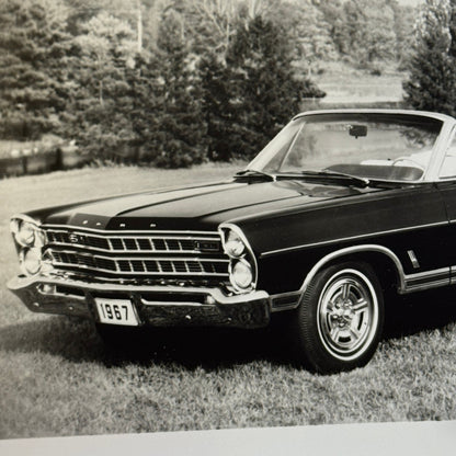 1967 Ford Galaxie 500XL Convertible Car Vintage Image Modern Print