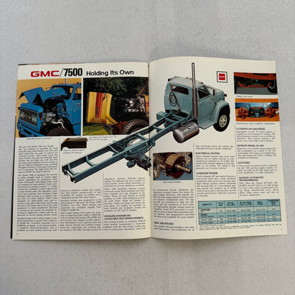 GMC 7500 Series Truck Sales Brochure Catalog Advertising