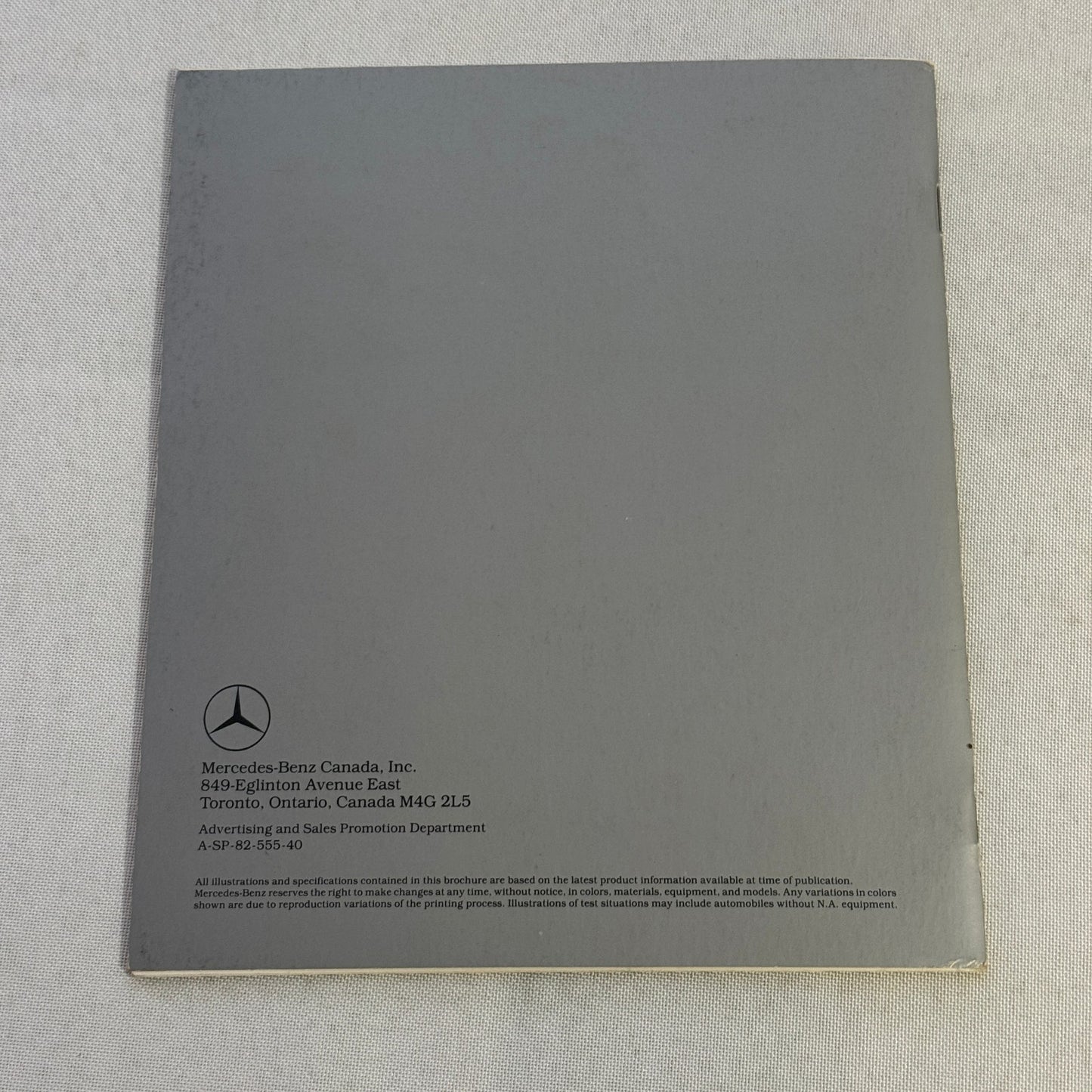 1983 Mercedes Benz Brochure Catalog 300D 380 SEC 380 SL 380 SEL 300SD 300CD TD
