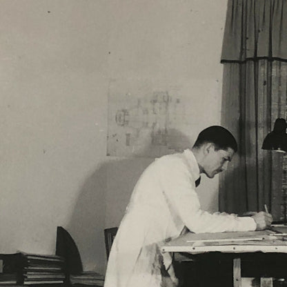 Vintage Photo Photograph of a Car or Truck Designer Engineer - Mercedes Benz 