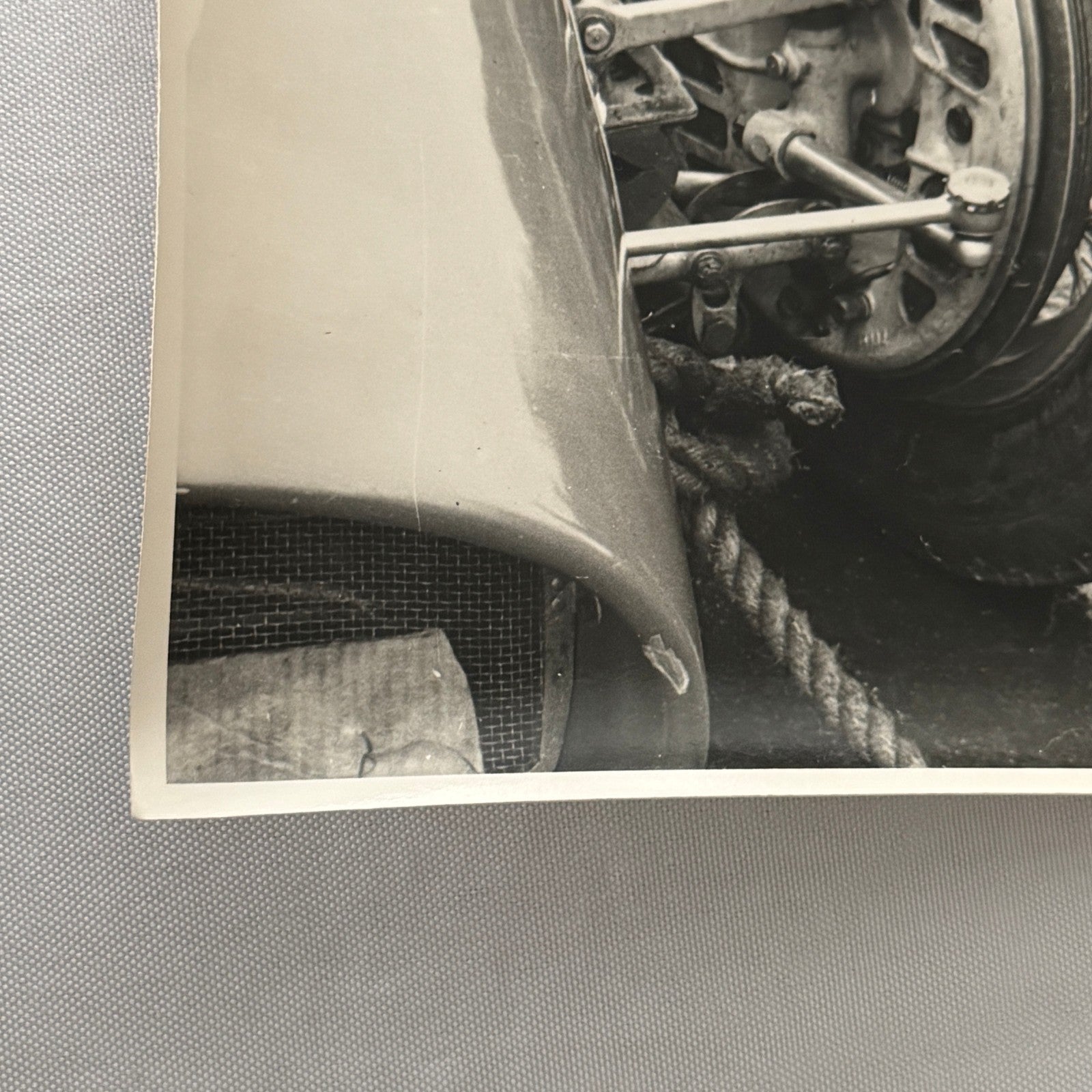 Vintage Racing Photo Photograph Grand Prix Car Wheel