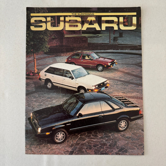 Vintage Subaru Car Sales Brochure Catalog Advertising GL Hatchback Wagon Sedan