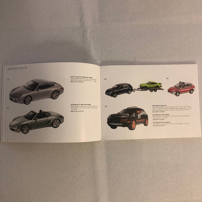 Porsche Model Car Die Cast Sales Brochure Catalog 911 Boxster Racing Cayenne +