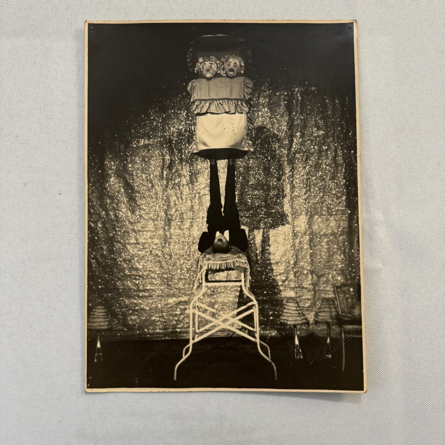 Heinrich Schuhmann Vintage Circus Balancing Act Photo Photograph