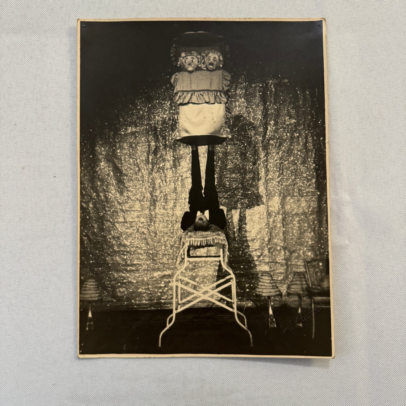 Heinrich Schuhmann Vintage Circus Balancing Act Photo Photograph