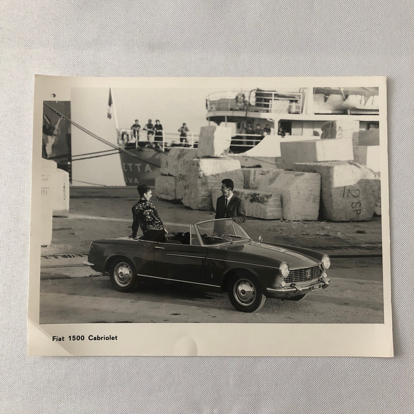 Fiat 1500 Cabriolet Convertible Factory Press Photo Photograph