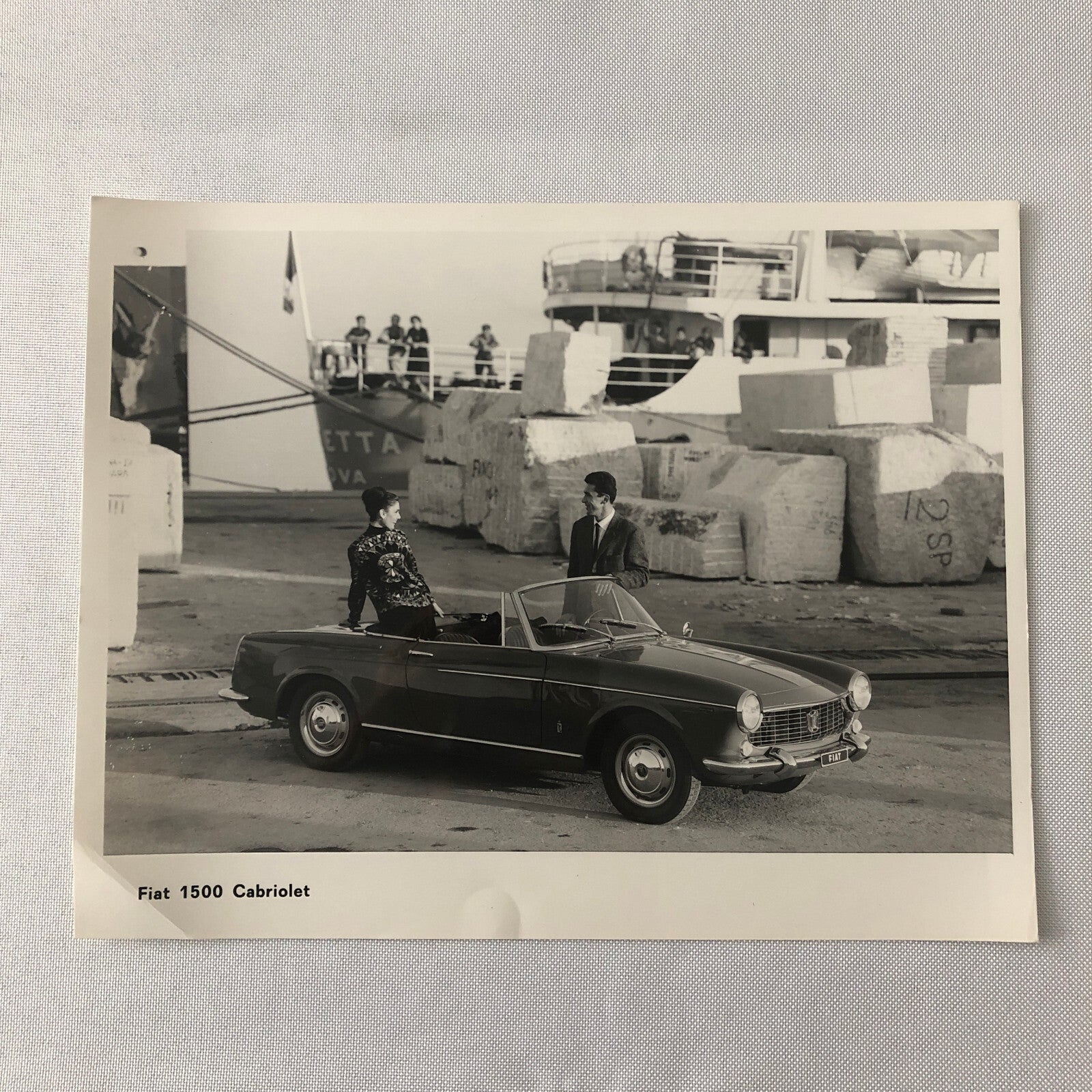 Fiat 1500 Cabriolet Convertible Factory Press Photo Photograph