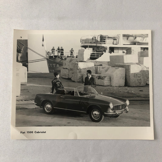 Fiat 1500 Cabriolet Convertible Factory Press Photo Photograph