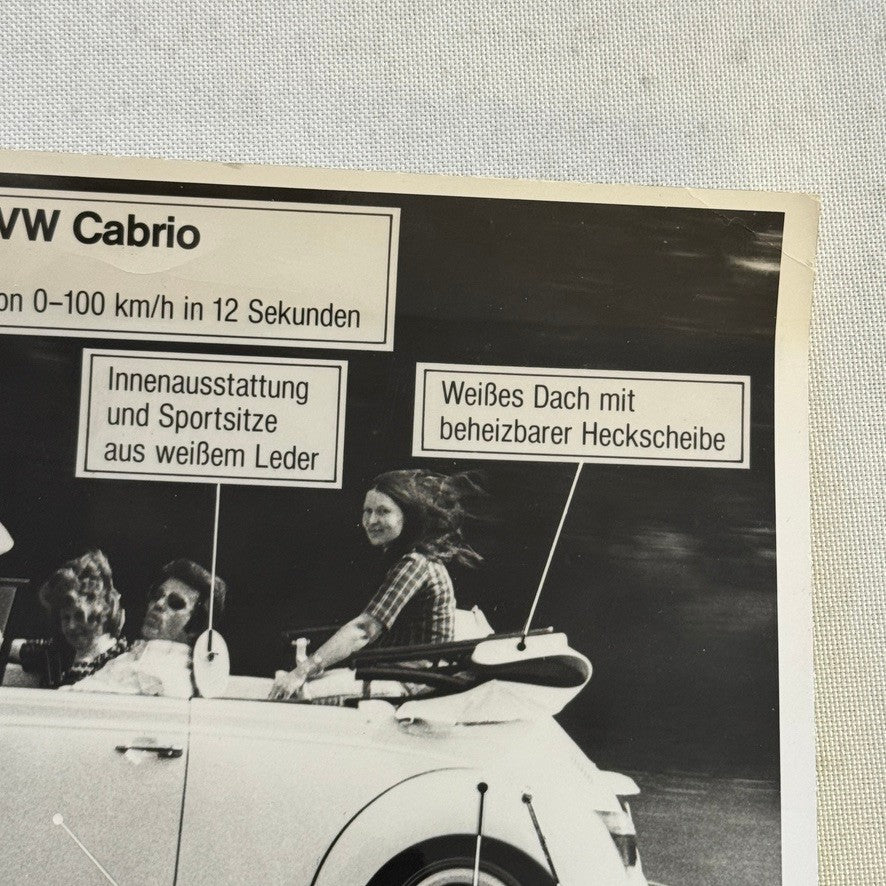 Norstadt Tuning Volkswagen Beetle Convertible Vintage Photo Photograph German