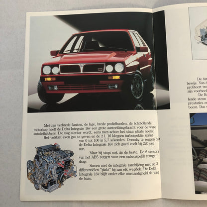 Lancia Delta Car Sales Brochure Catalog German HF Turbo Delta Integrale GTi