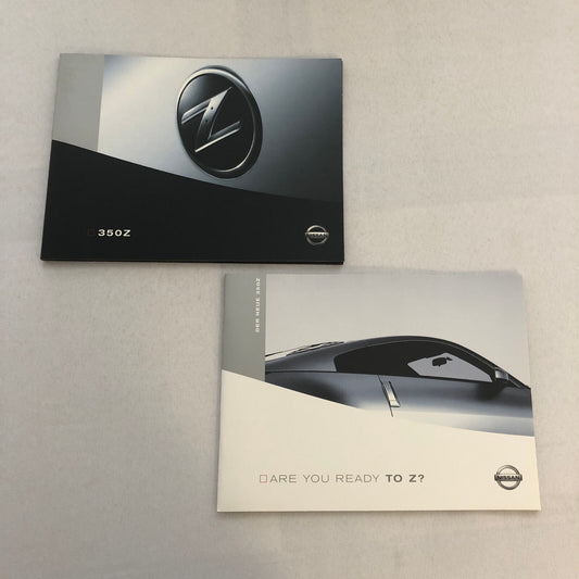 Nissan 350Z 350 Z Car Sales Brochure Catalog GERMAN Text European Market