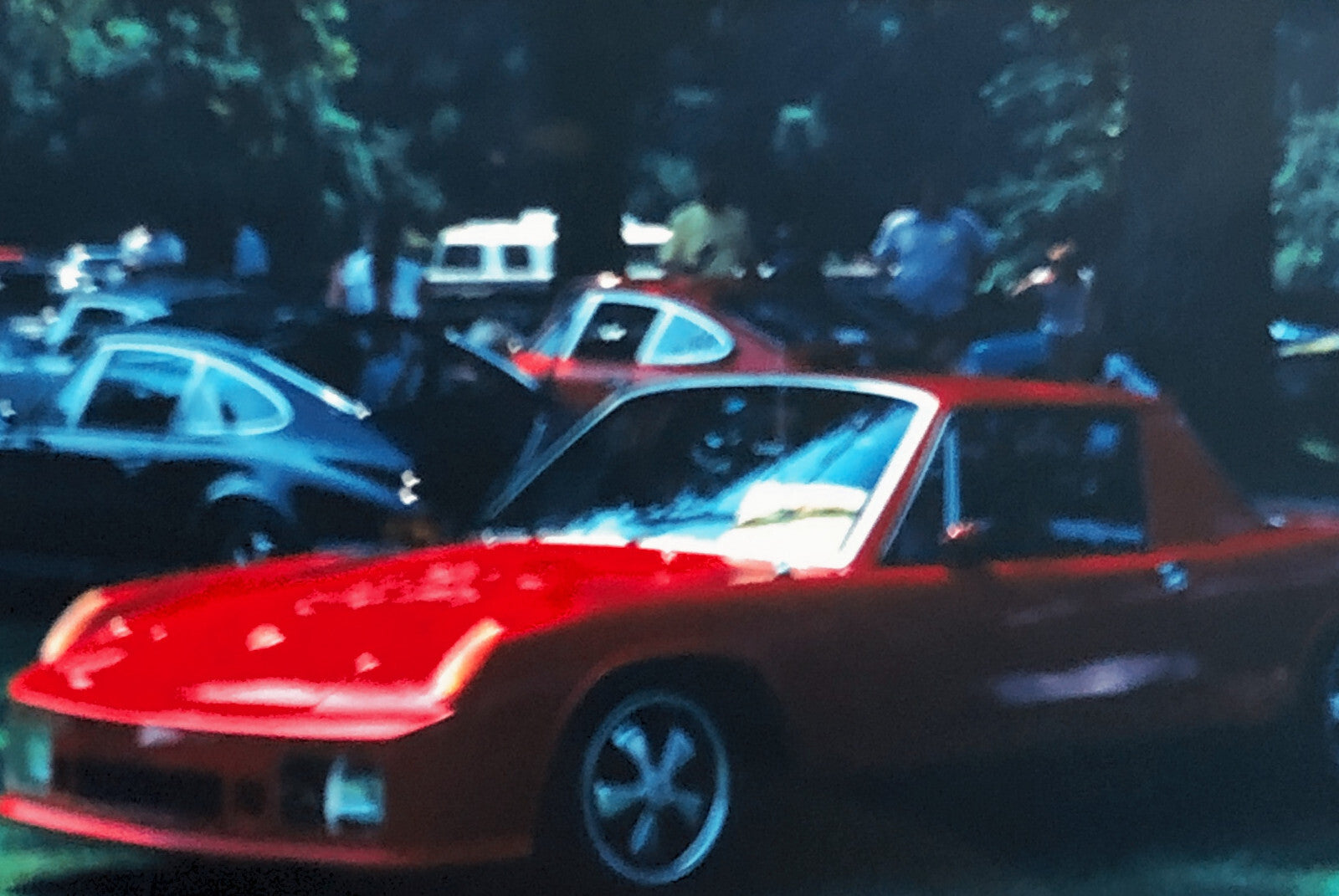 Porsche Car Show 35mm Photo Slide Vintage 1981 Porsche 914 911