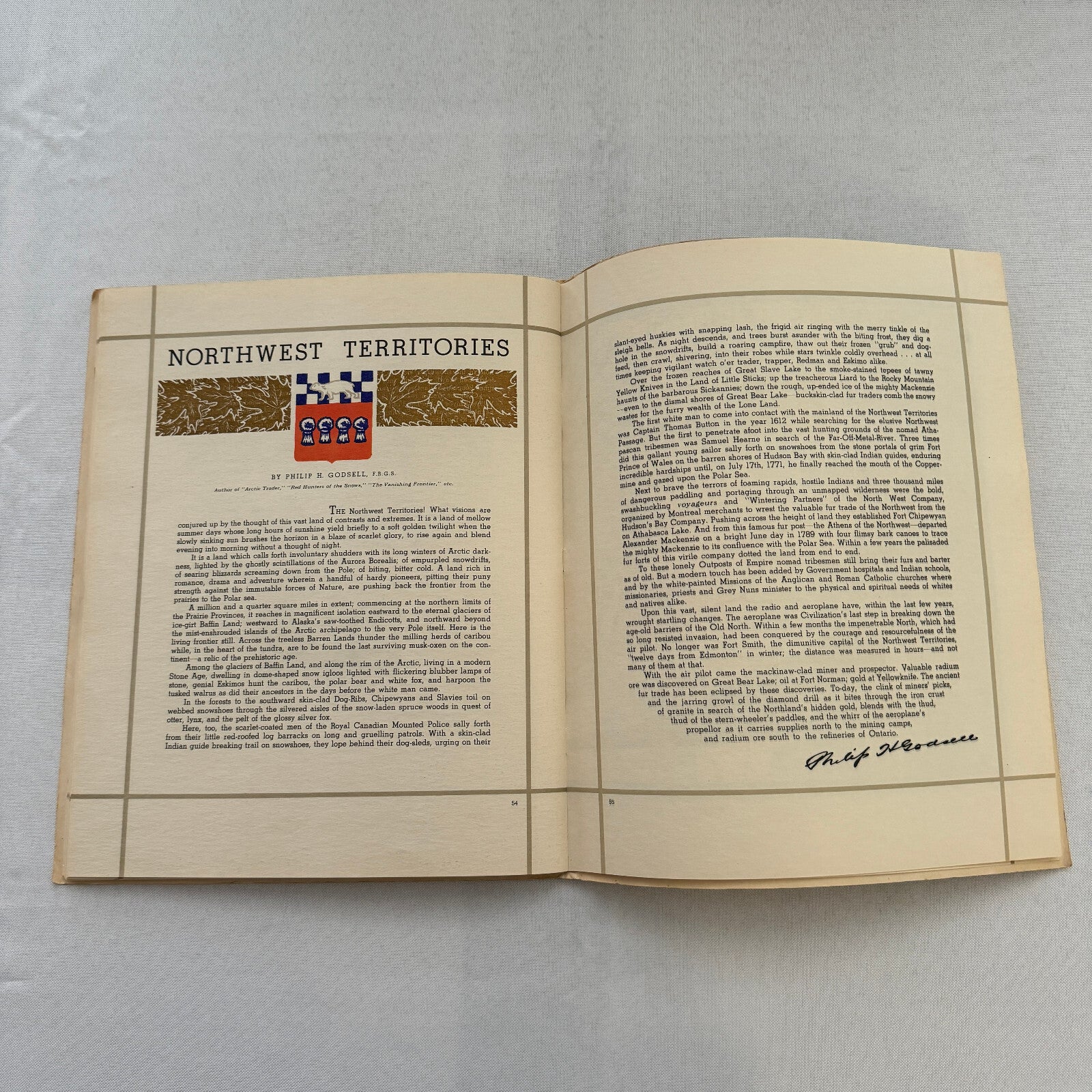 1939 The Spirit of Canada King George VI and Queen Elizabeth Visit Book