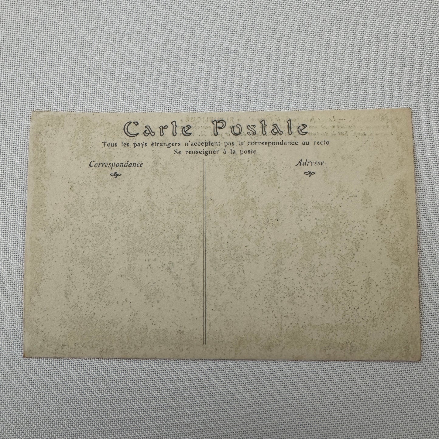 Vintage Zeppelin Airship Dirigible Postcard Post Card French Republique Military