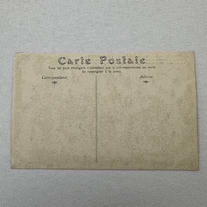 Vintage Zeppelin Airship Dirigible Postcard Post Card French Republique Military