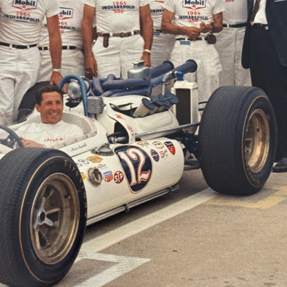 Indy Racing Photo Mario Andretti 1965 Photograph Modern Print