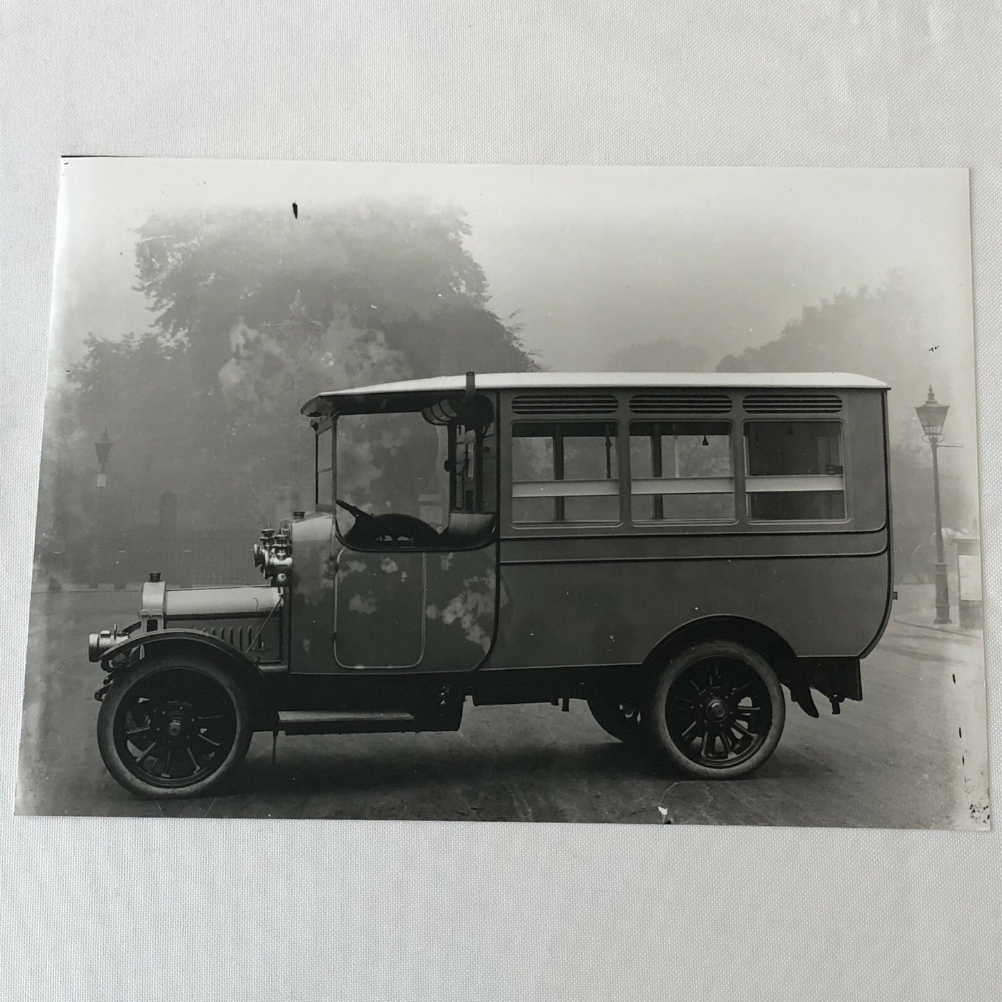 Antique Truck Photo Photograph Vintage Bus Delivery Unidentified Modern Print