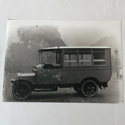 Antique Truck Photo Photograph Vintage Bus Delivery Unidentified Modern Print