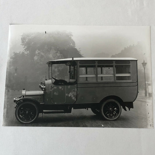Antique Truck Photo Photograph Vintage Bus Delivery Unidentified Modern Print