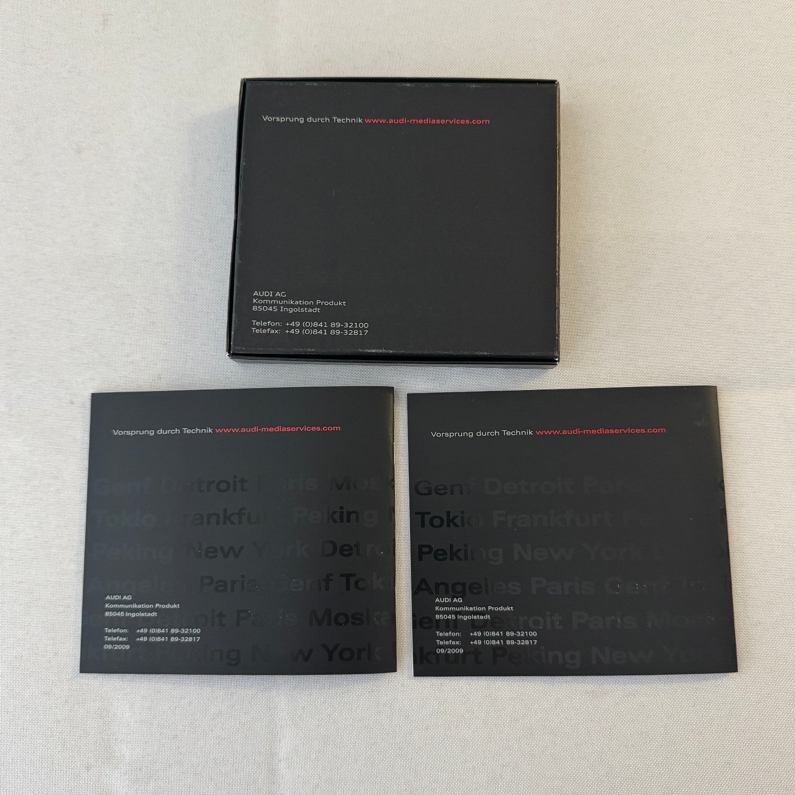 2009 Audi Factory Press Kit Photo CD Brochure Audi R8 Spyder S5 Sportback