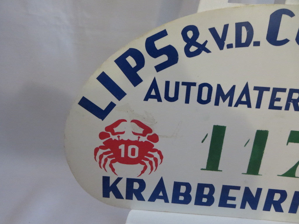 Vintage 1969 Krabbenrit Official Car Club Rally Plate Plaque Sign Rallye Crab 