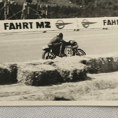 Vintage Motorcycle Racing Photo photograph Print Germany 1970